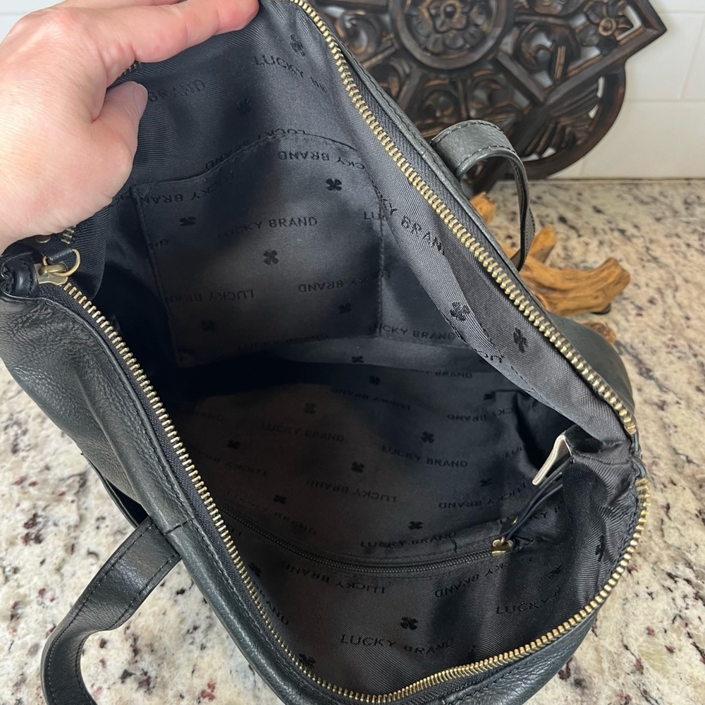 Lucky Brand Leather Tote Bag - Picture 10 of 13